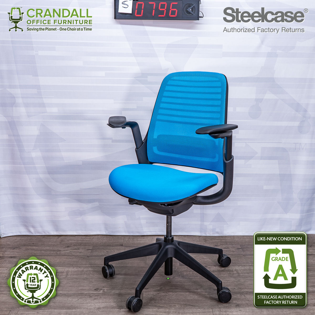 S-0796 - Steelcase Series 1 - Grade A – Crandall Office Furniture