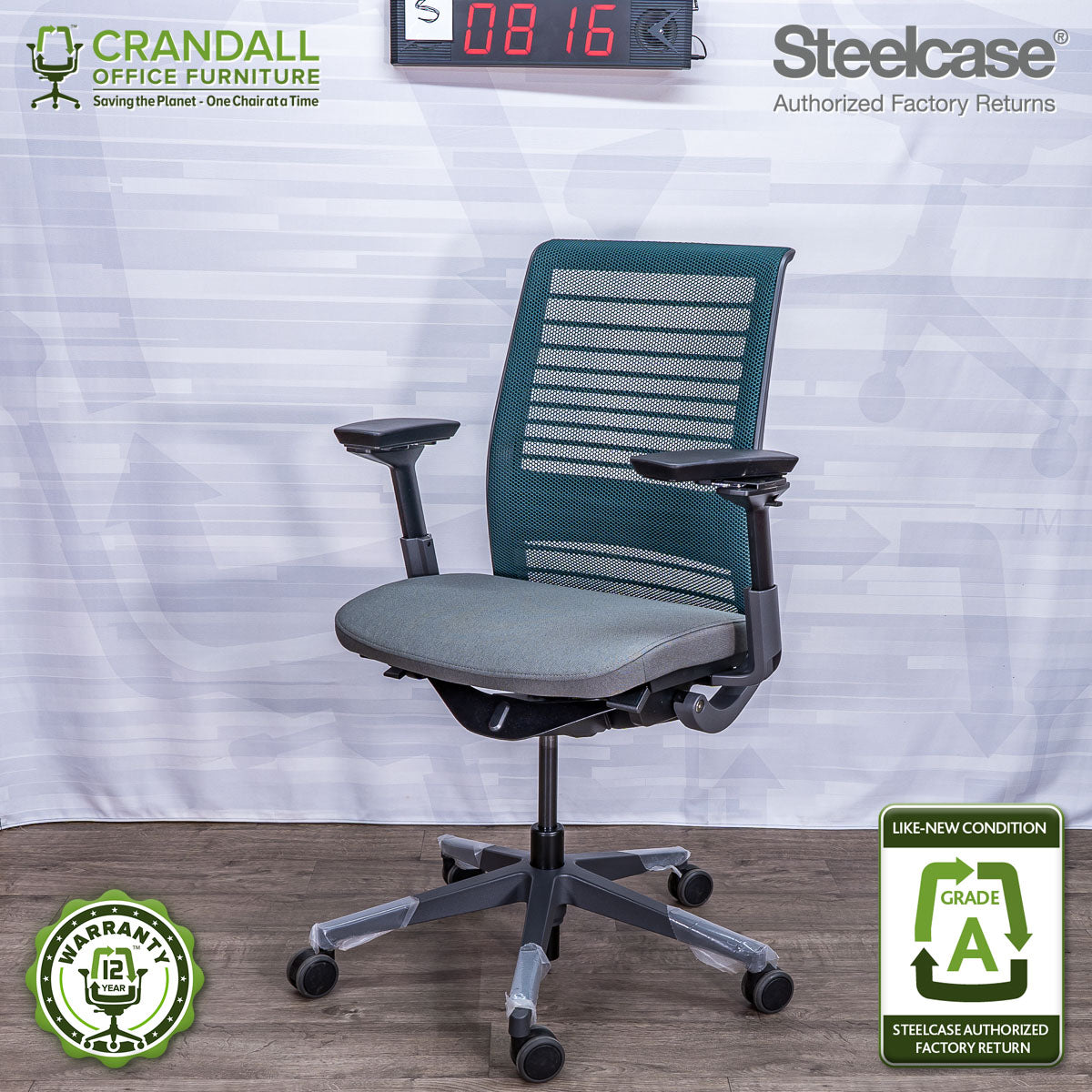 S-0816 - Steelcase V2 Think - Grade A – Crandall Office Furniture