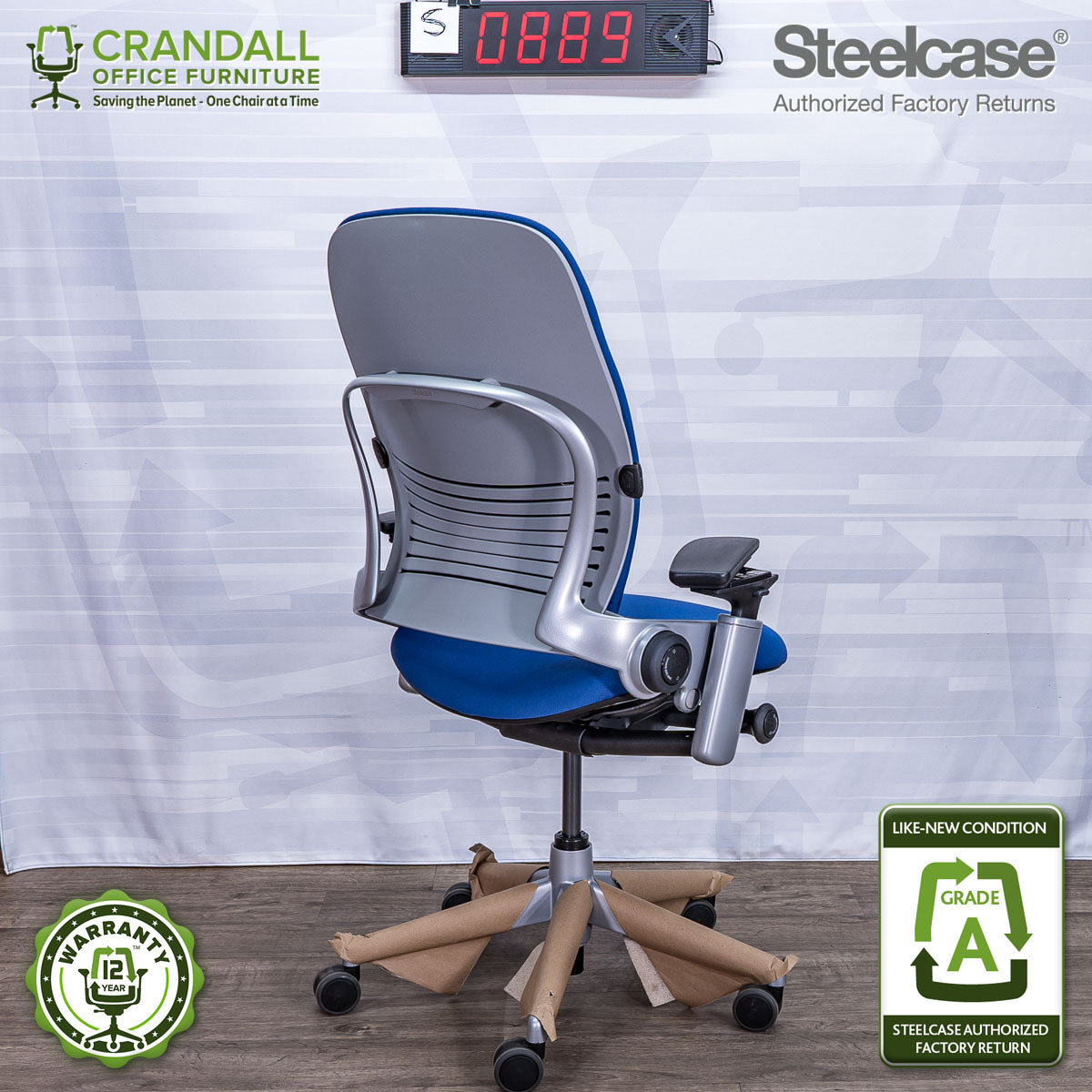 S-0889 - Steelcase V2 Leap - Grade A