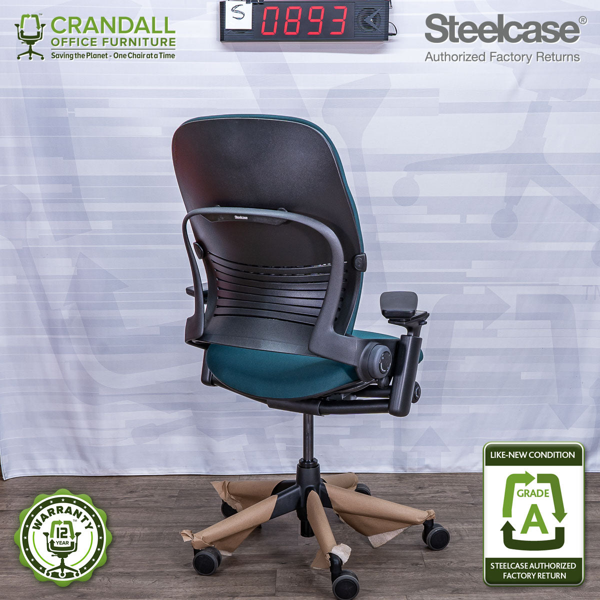 S-0893 - Steelcase V2 Leap - Grade A
