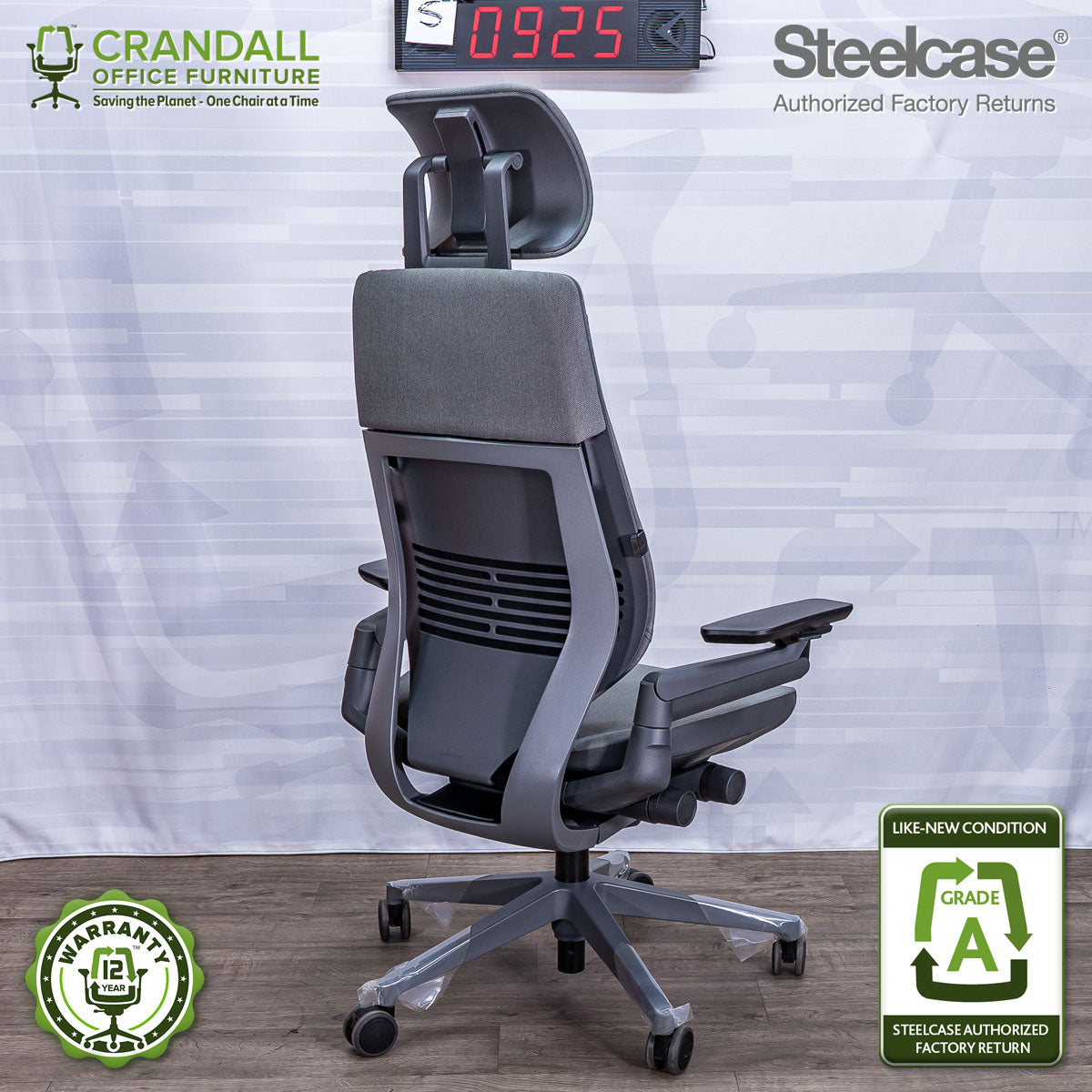 S-0925 - Steelcase Gesture with Headrest - Grade A