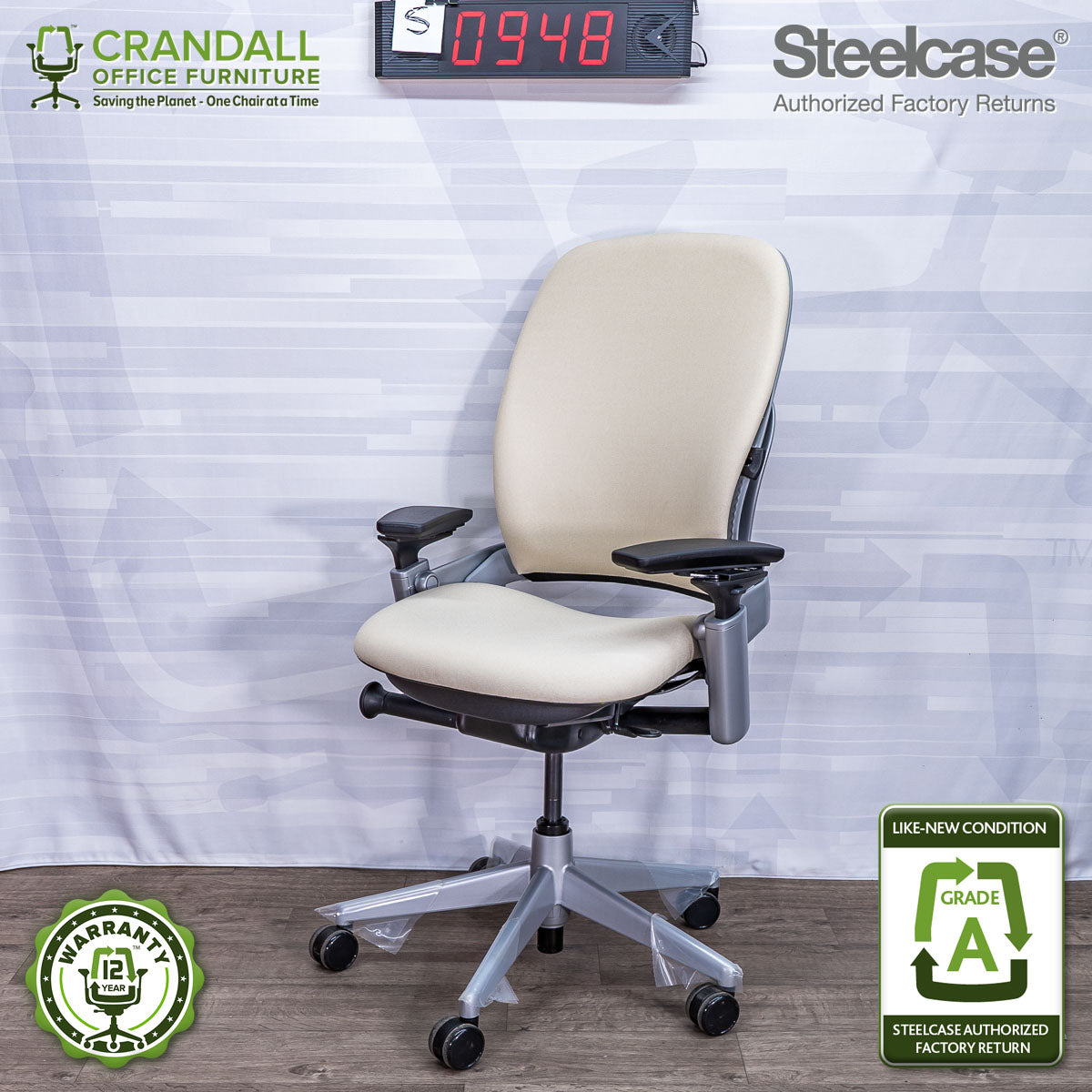 S-0948 - Steelcase V2 Leap - Grade A