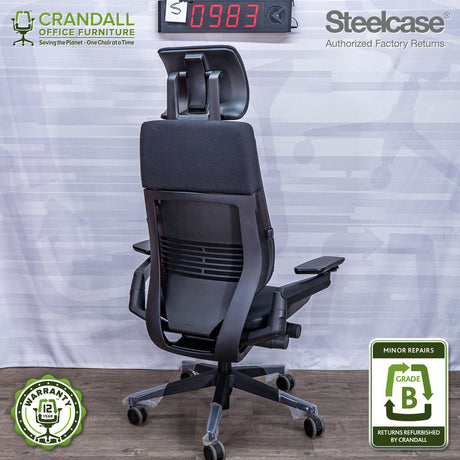 S-0983 - Steelcase Gesture with Headrest - Grade A