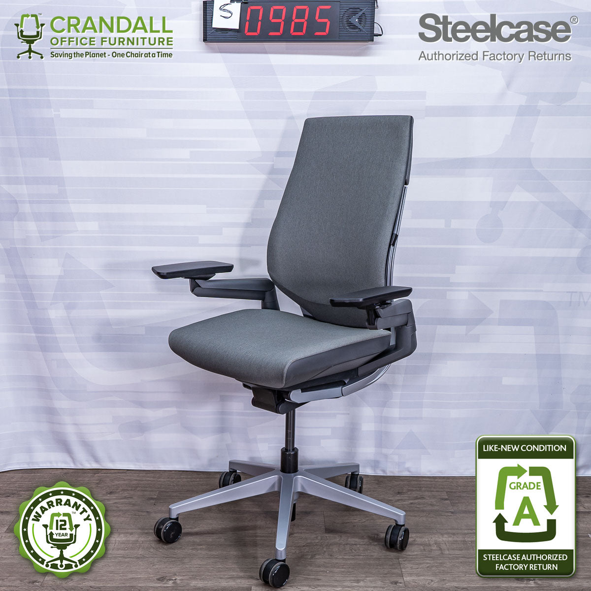 S-0985 - Steelcase Gesture - Grade A – Crandall Office Furniture