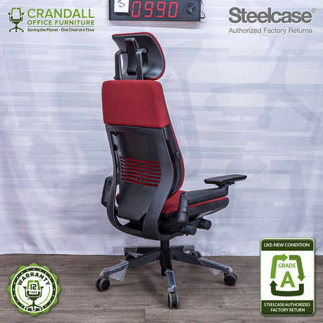 S-0990 - Steelcase Gesture with Headrest - Grade A