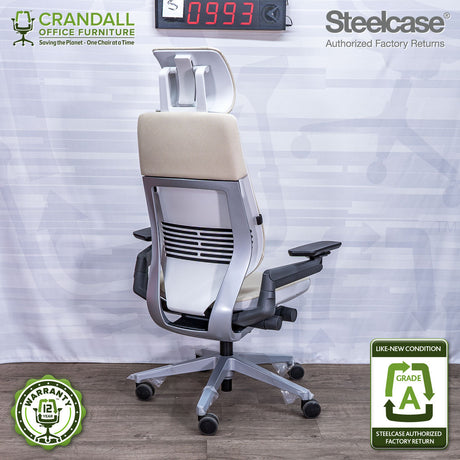 S-0993 - Steelcase Gesture with Headrest - Grade A