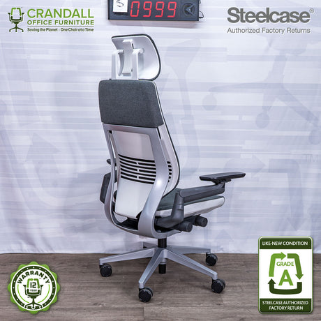 S-0999 - Steelcase Gesture with Headrest - Grade A
