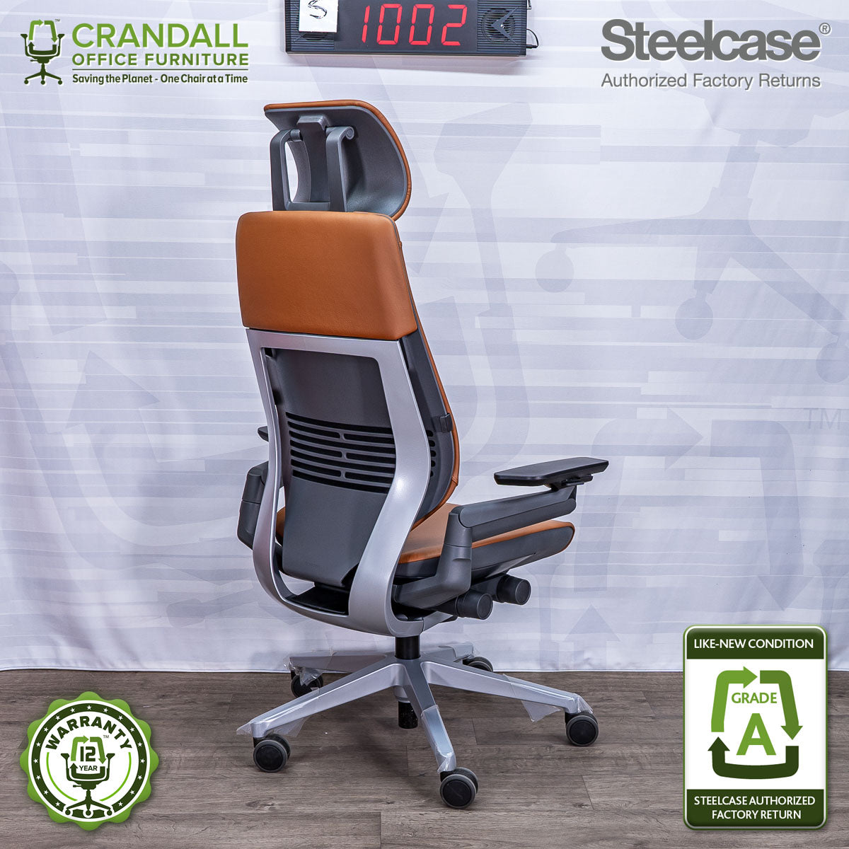 S-1002 - Steelcase Gesture with Headrest - Grade A
