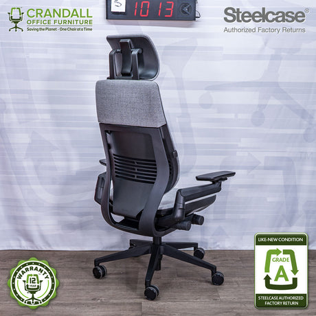 S-1013 - Steelcase Gesture with Headrest - Grade A