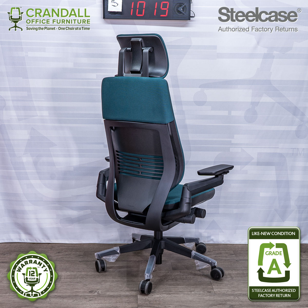 S-1019 - Steelcase Gesture with Headrest - Grade A