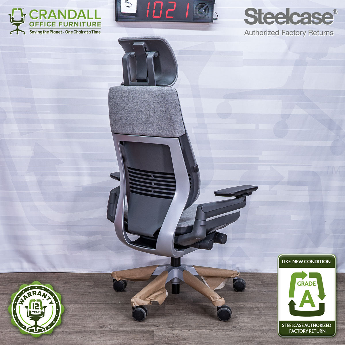 S-1021 - Steelcase Gesture with Headrest - Grade A