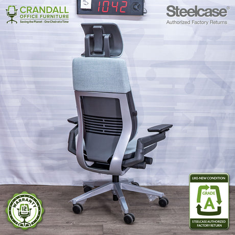 S-1042 - Steelcase Gesture with Headrest - Grade A