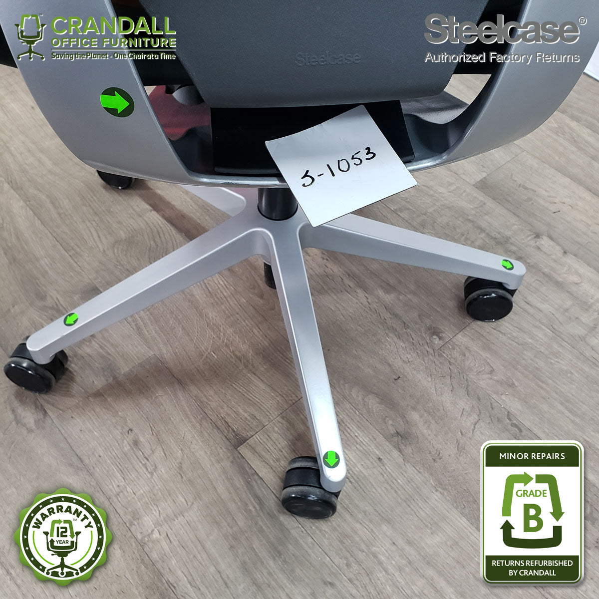 S-1053 - Steelcase Gesture with Headrest - Grade B