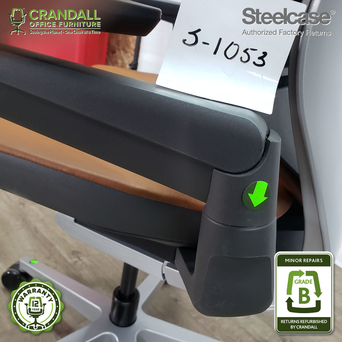 S-1053 - Steelcase Gesture with Headrest - Grade B