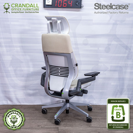 S-1064 - Steelcase Gesture with Headrest - Grade B