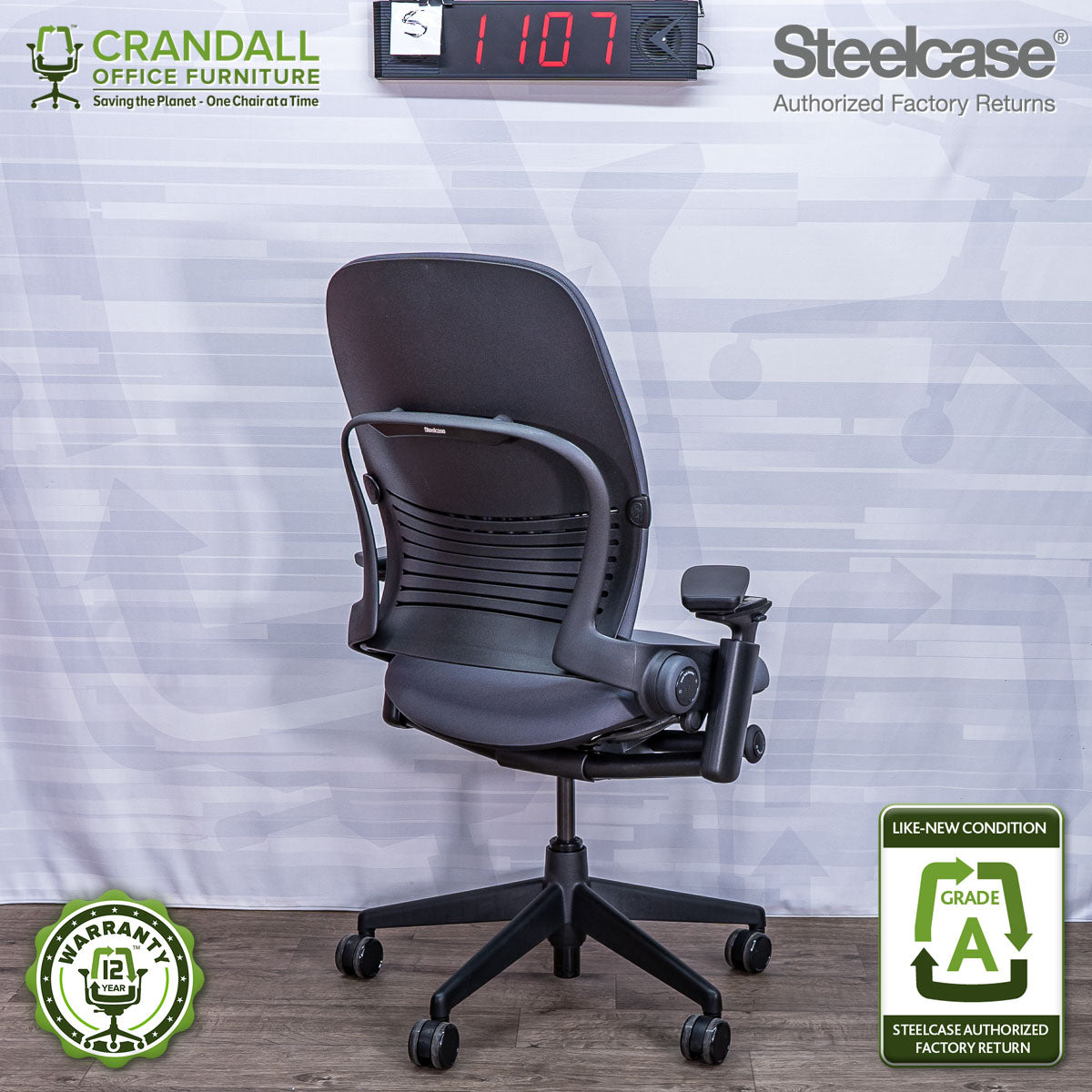 S-1107 - Steelcase V2 Leap - Grade A