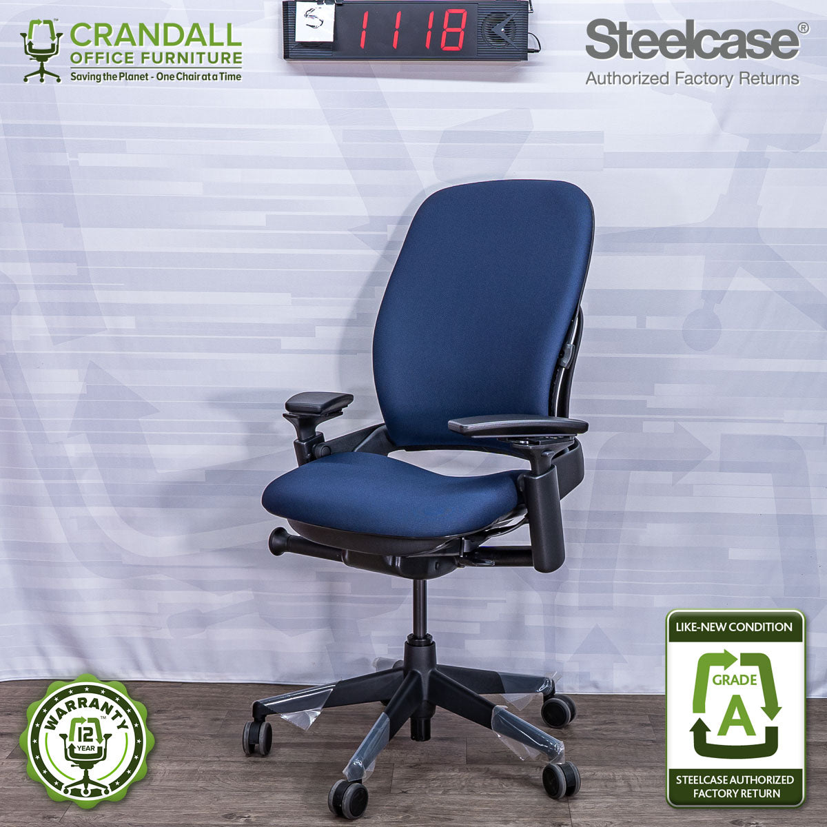 S-1118 - Steelcase V2 Leap - Grade A
