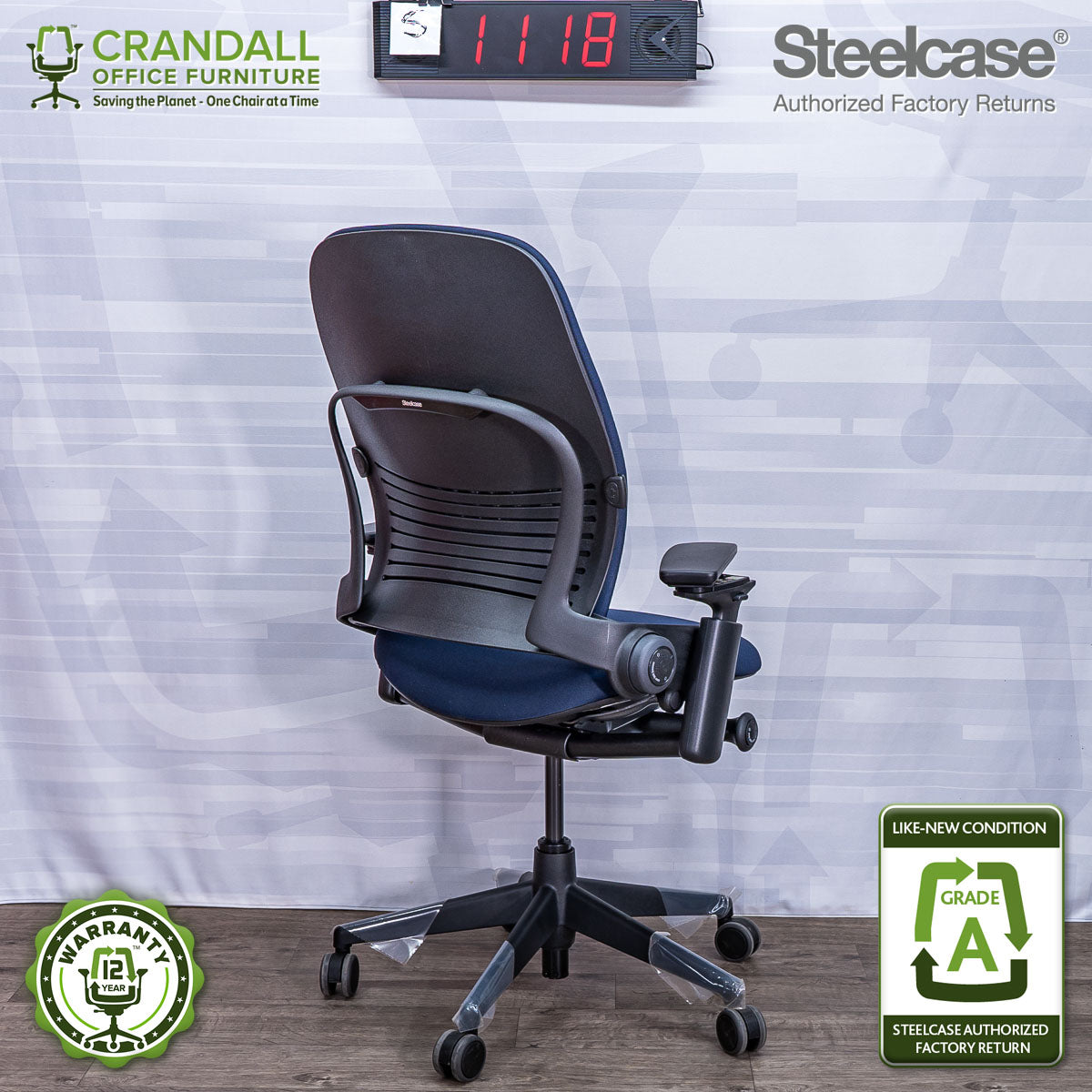 S-1118 - Steelcase V2 Leap - Grade A