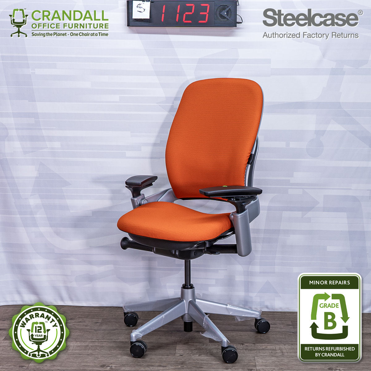 S-1123 - Steelcase V2 Leap - Grade B
