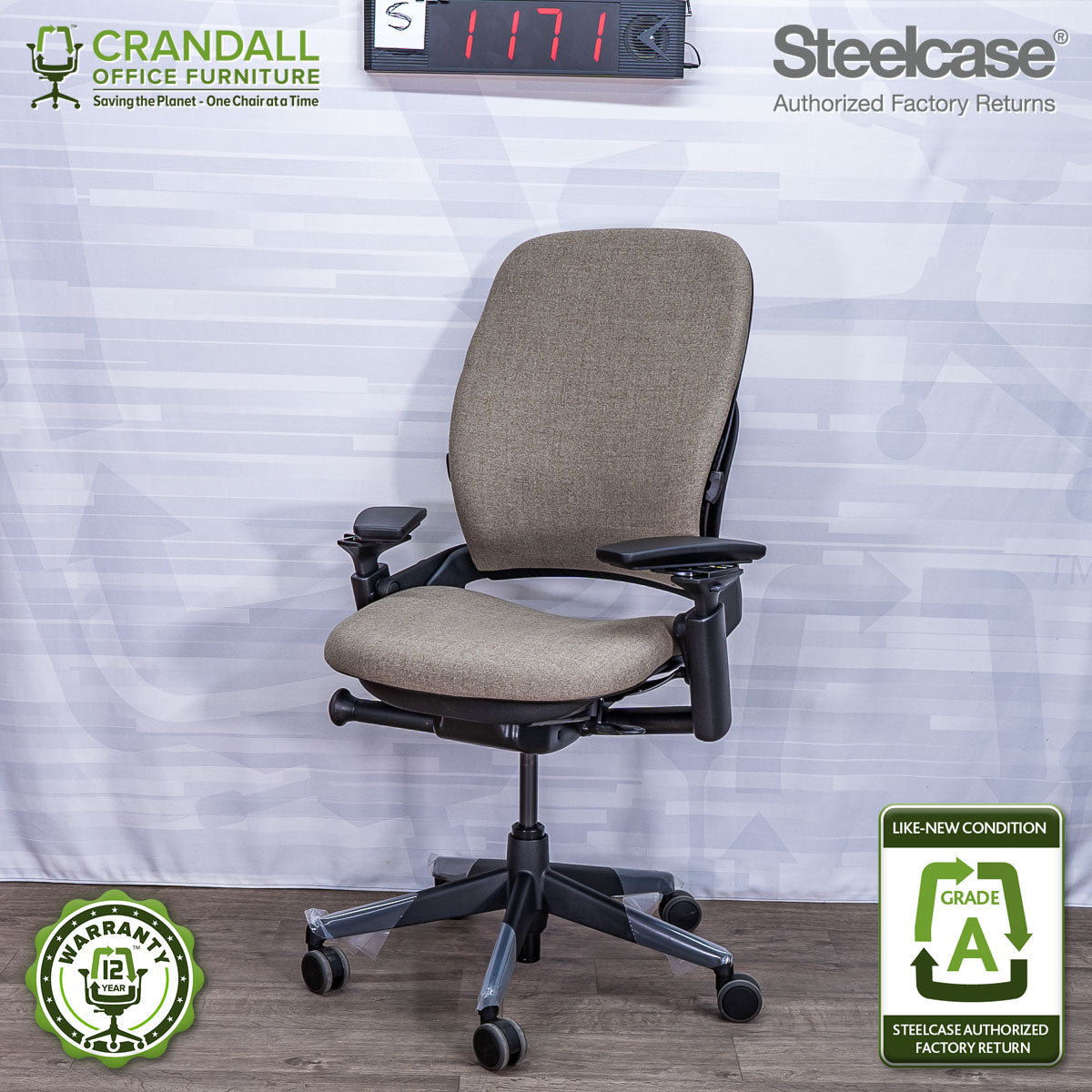 S-1171 - Steelcase V2 Leap - Grade A