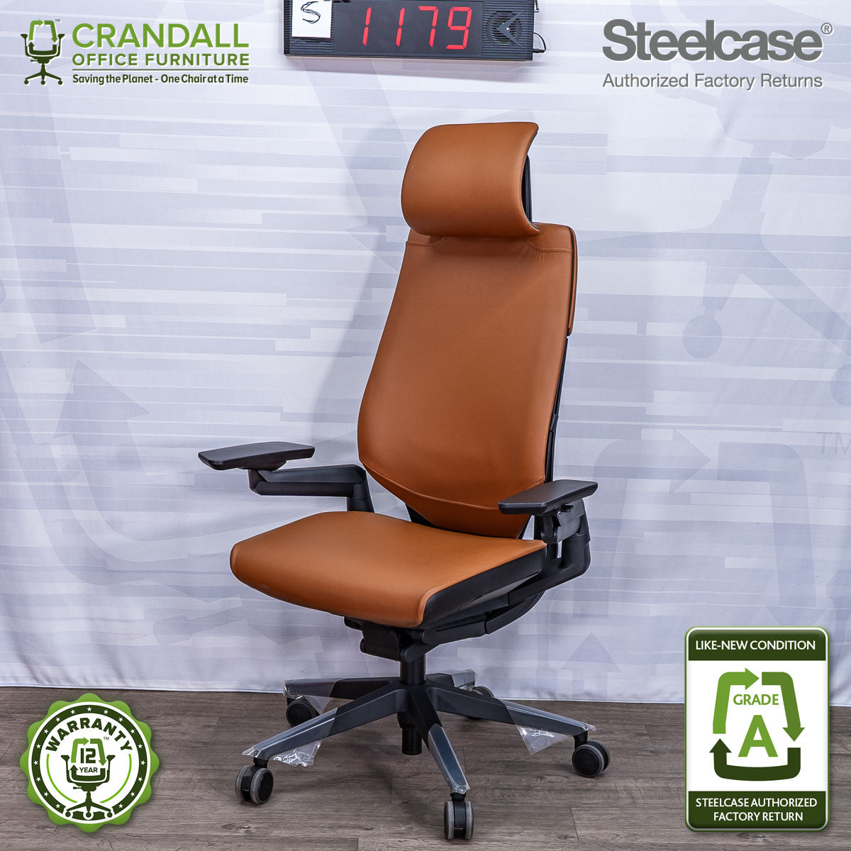 S-1179 - Steelcase Gesture with Headrest - Grade A