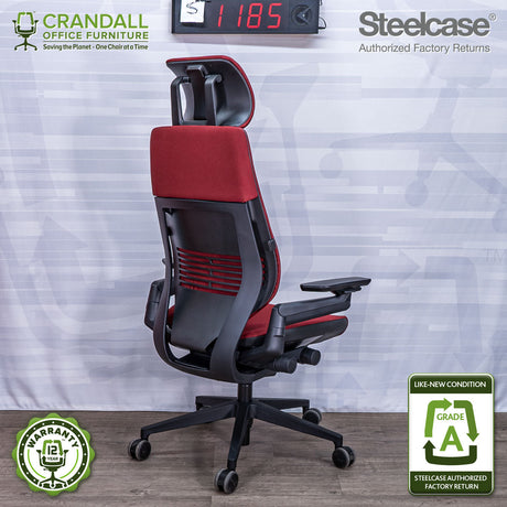 S-1185 - Steelcase Gesture with Headrest - Grade A