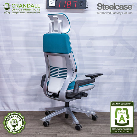 S-1187 - Steelcase Gesture with Headrest - Grade A