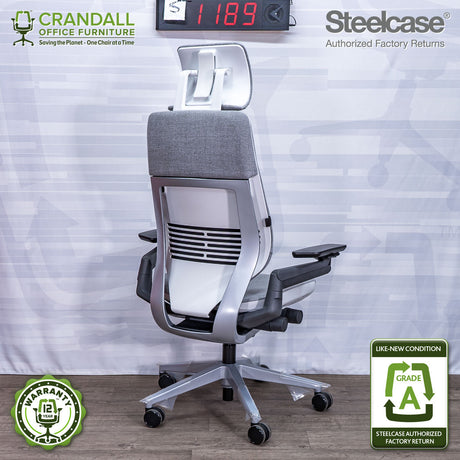 S-1189 - Steelcase Gesture with Headrest - Grade A