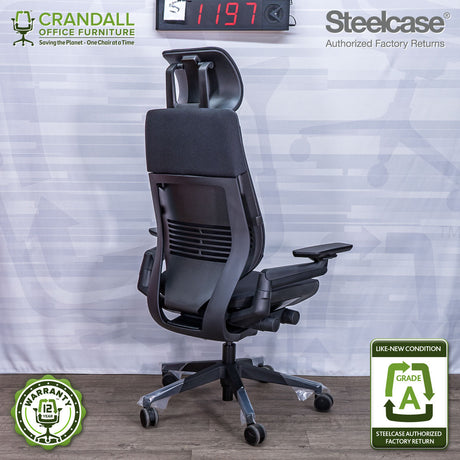 S-1197 - Steelcase Gesture with Headrest - Grade A
