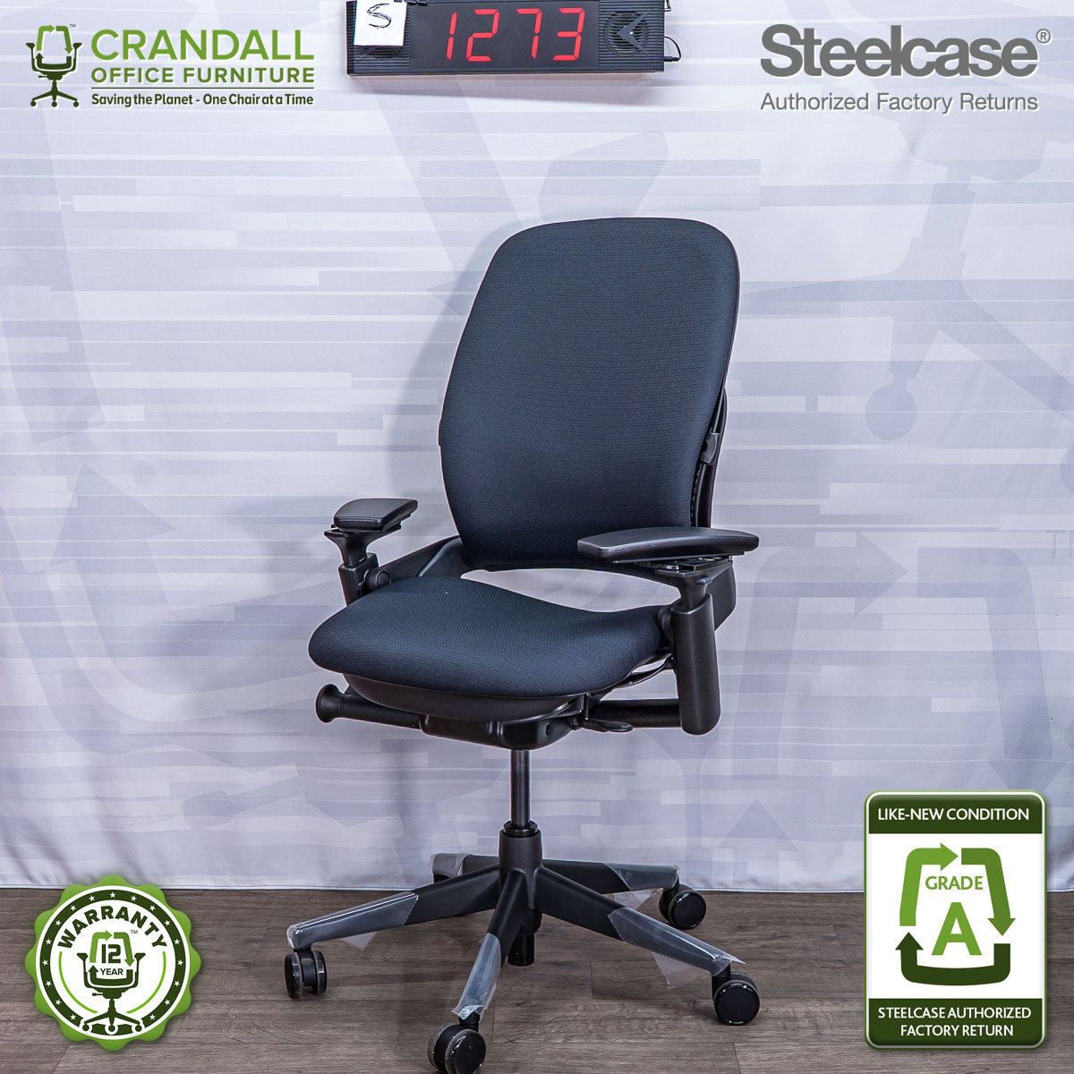 S-1273 - Steelcase V2 Leap - Grade A