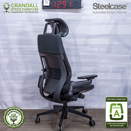 S-1291 - Steelcase Gesture with Headrest - Grade A