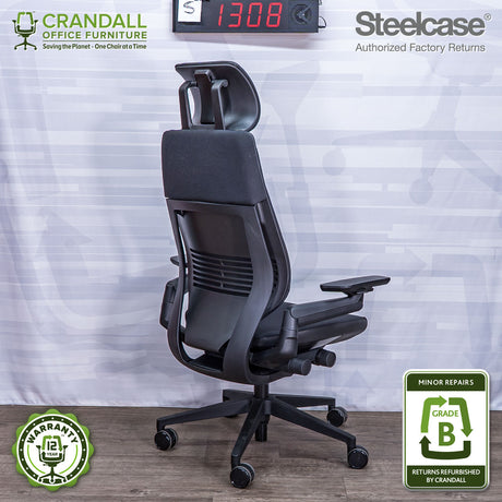 S-1308 - Steelcase Gesture with Headrest - Grade B