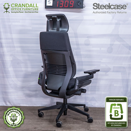 S-1309 - Steelcase Gesture with Headrest - Grade B