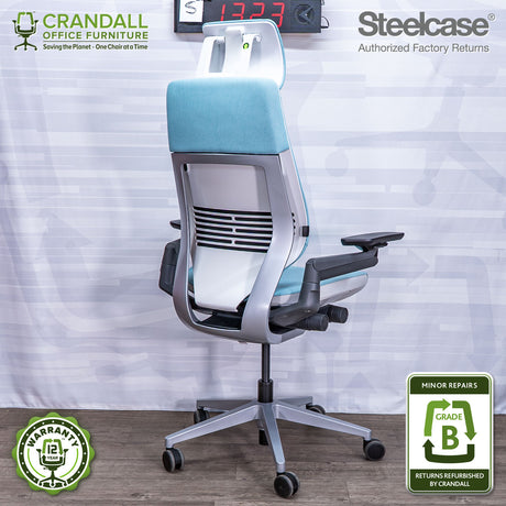 S-1323 - Steelcase Gesture with Headrest - Grade B