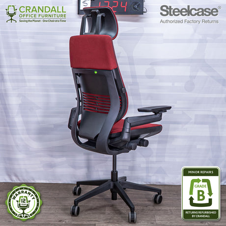 S-1324 - Steelcase Gesture with Headrest - Grade B