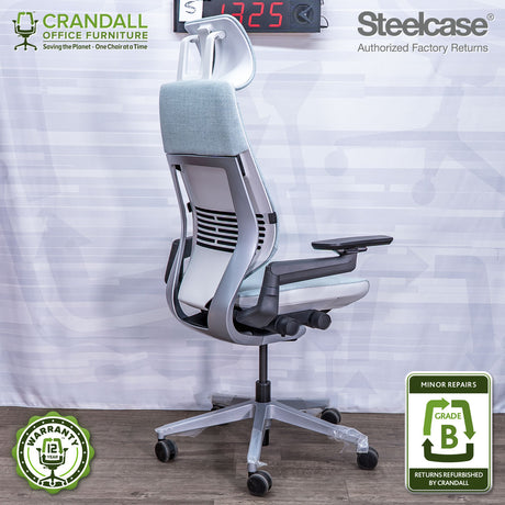 S-1325 - Steelcase Gesture with Headrest - Grade B