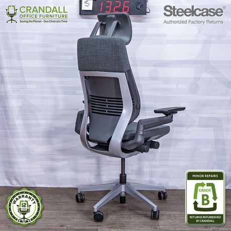 S-1326 - Steelcase Gesture with Headrest - Grade B