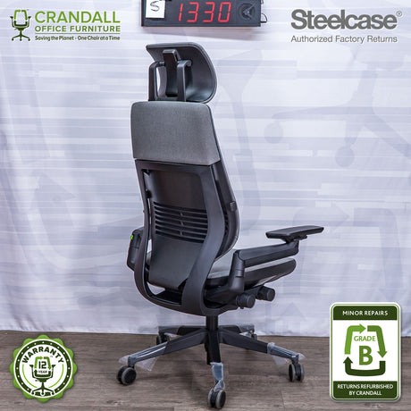 S-1330 - Steelcase Gesture with Headrest - Grade B