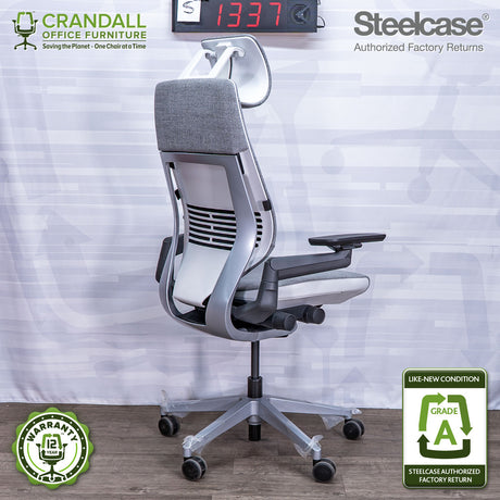 S-1337 - Steelcase Gesture with Headrest - Grade A
