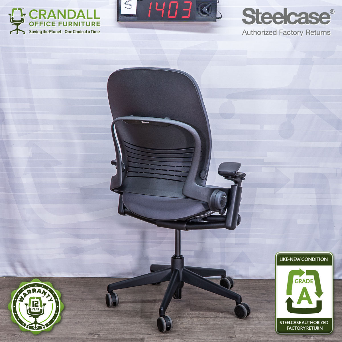 S-1403 - Steelcase V2 Leap  - Grade A