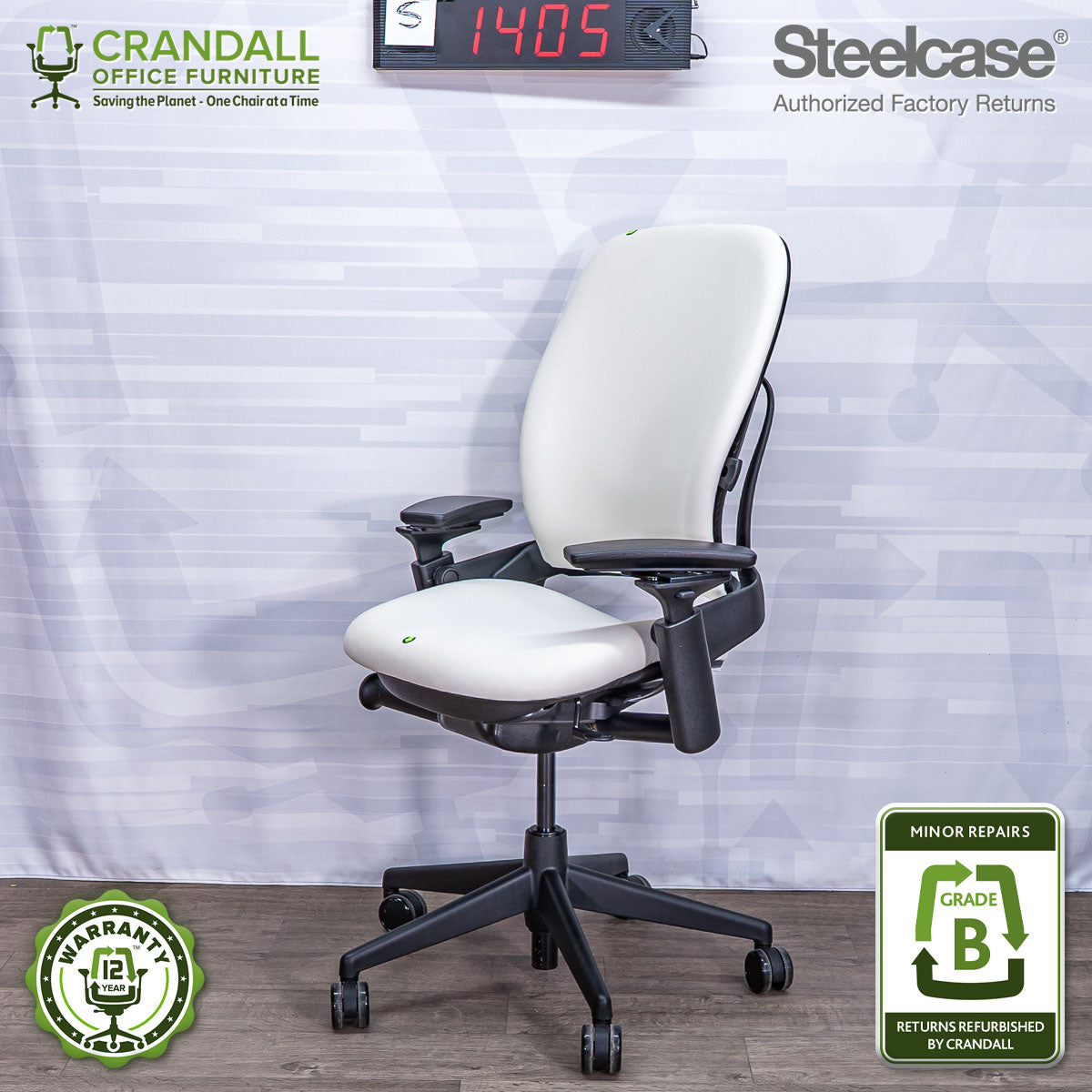 S-1405 - Steelcase V2 Leap  - Grade B