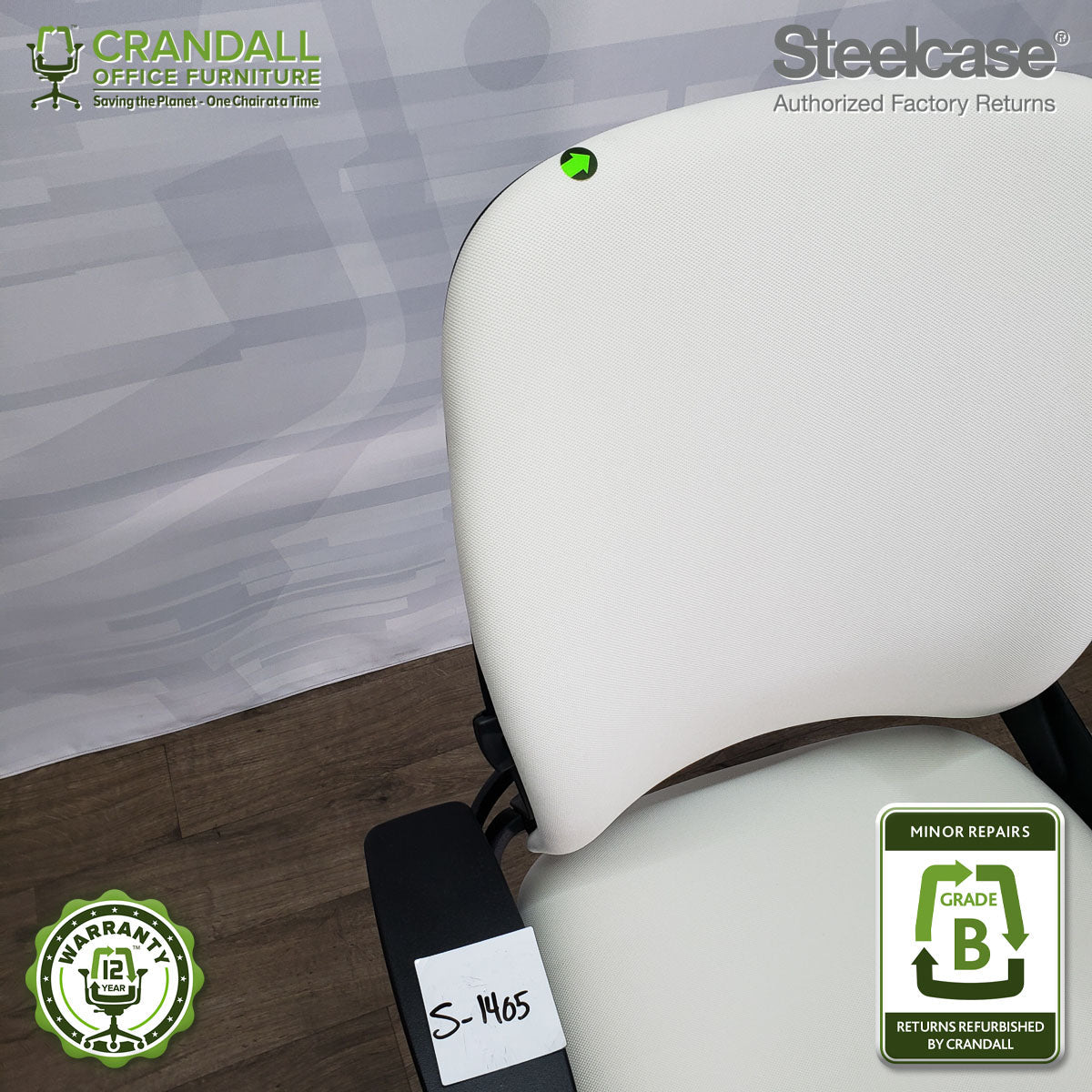 S-1405 - Steelcase V2 Leap  - Grade B