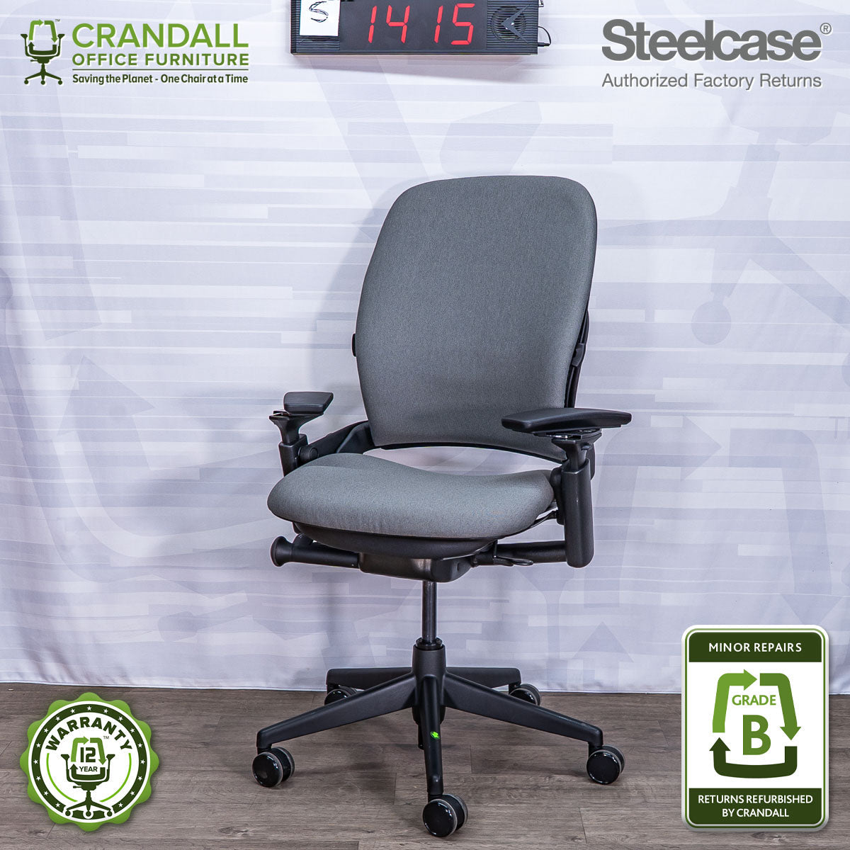 S-1415 - Steelcase V2 Leap  - Grade B