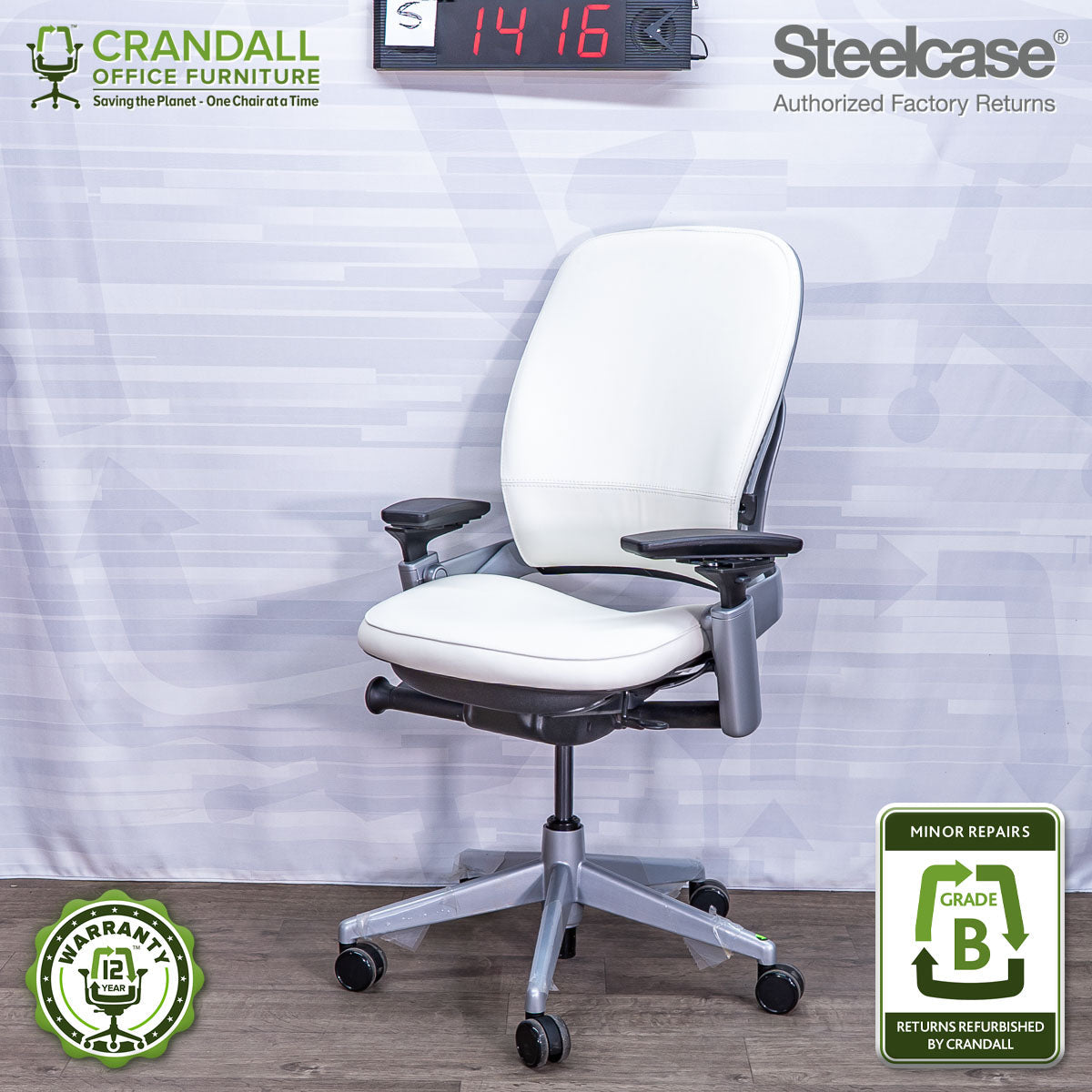 S-1416 - Steelcase V2 Leap  - Grade B