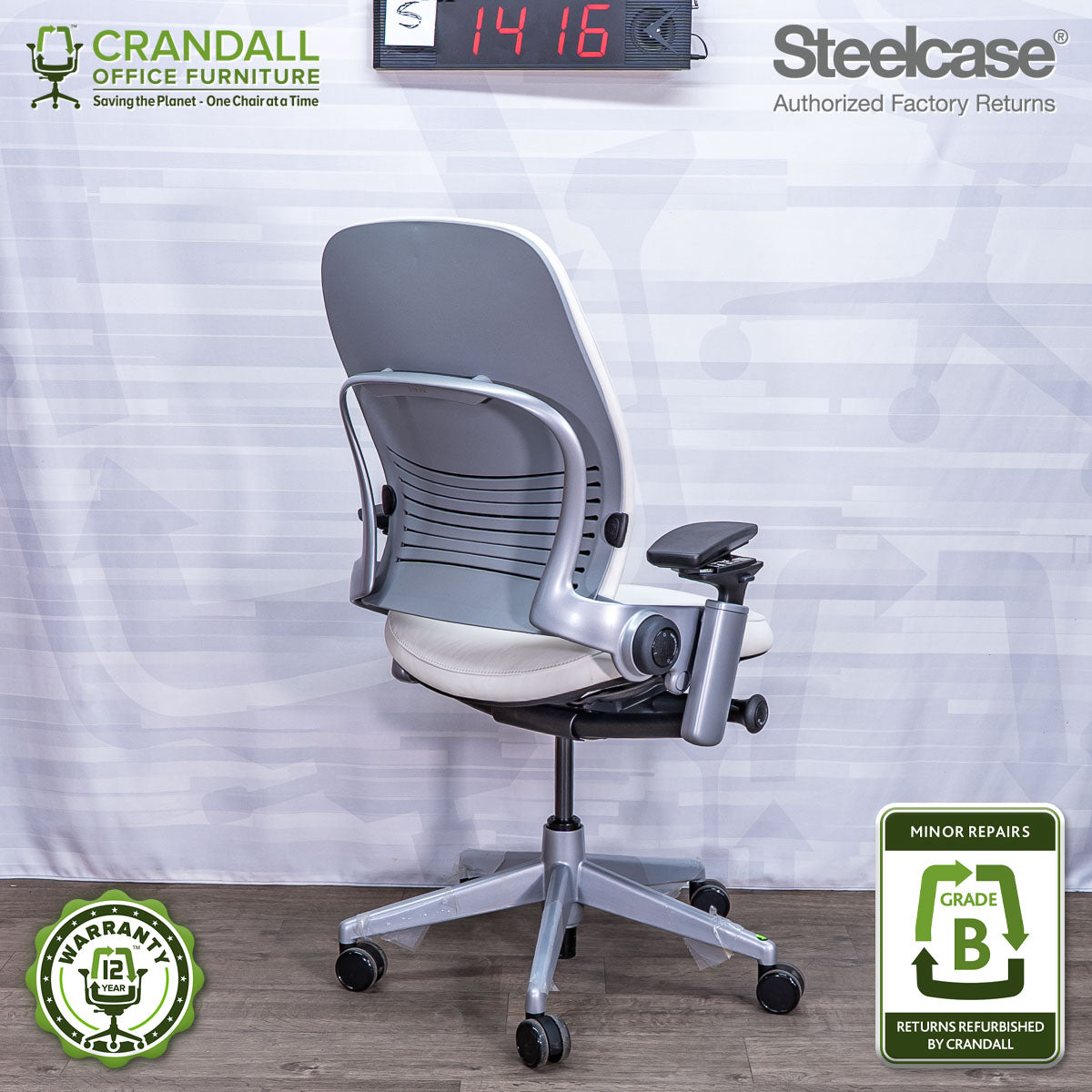 S-1416 - Steelcase V2 Leap  - Grade B