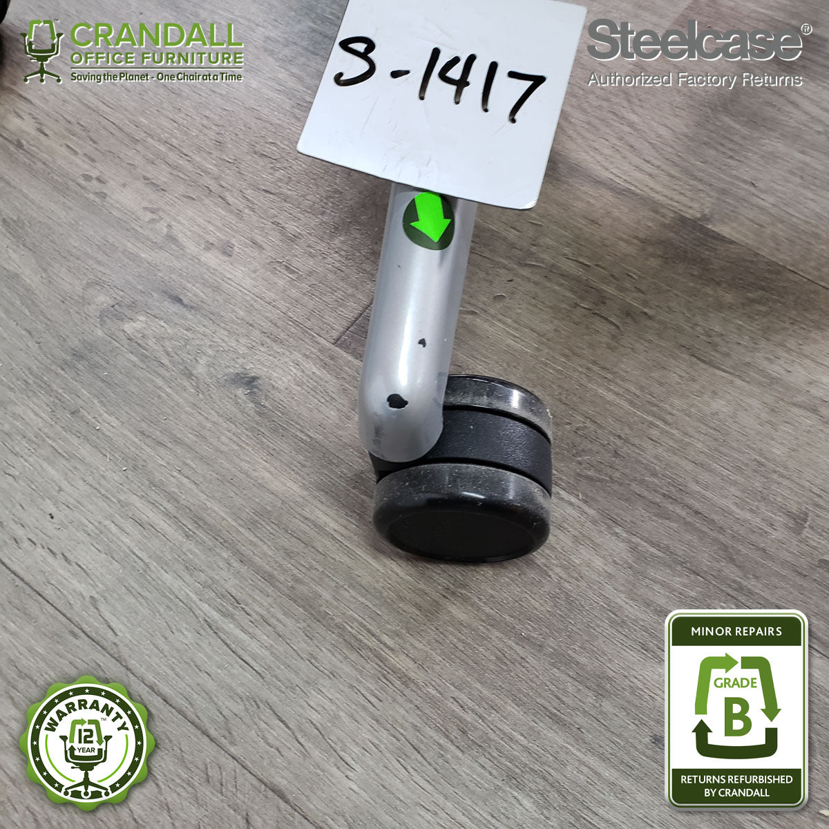 S-1417 - Steelcase V2 Leap  - Grade B