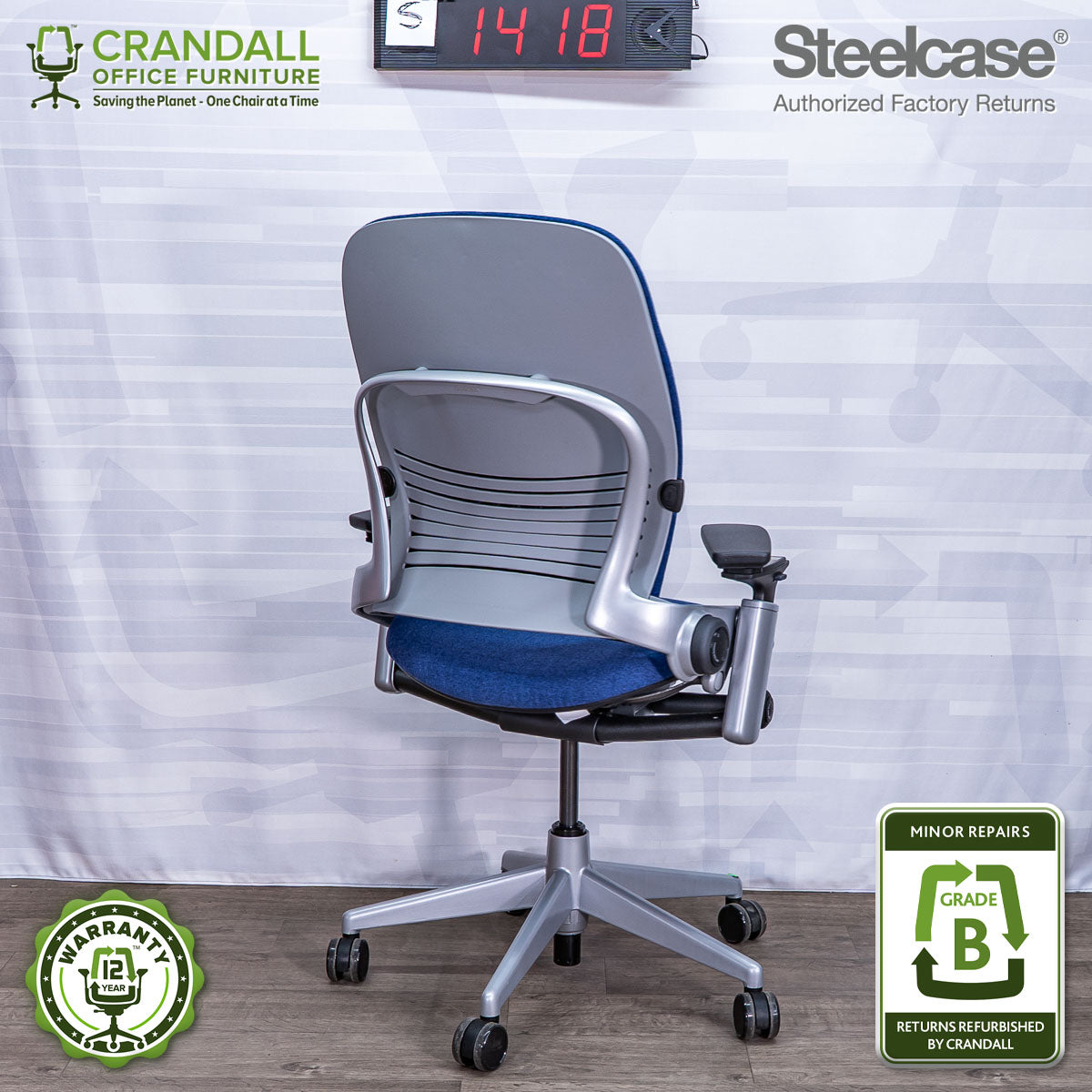 S-1418 - Steelcase V2 Leap  - Grade B