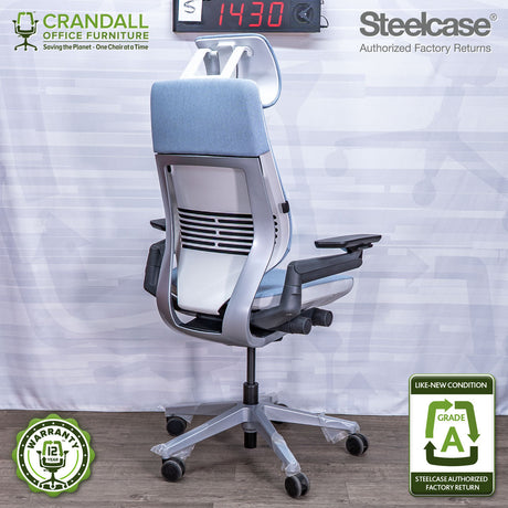 S-1430 - Steelcase Gesture with Headrest  - Grade A