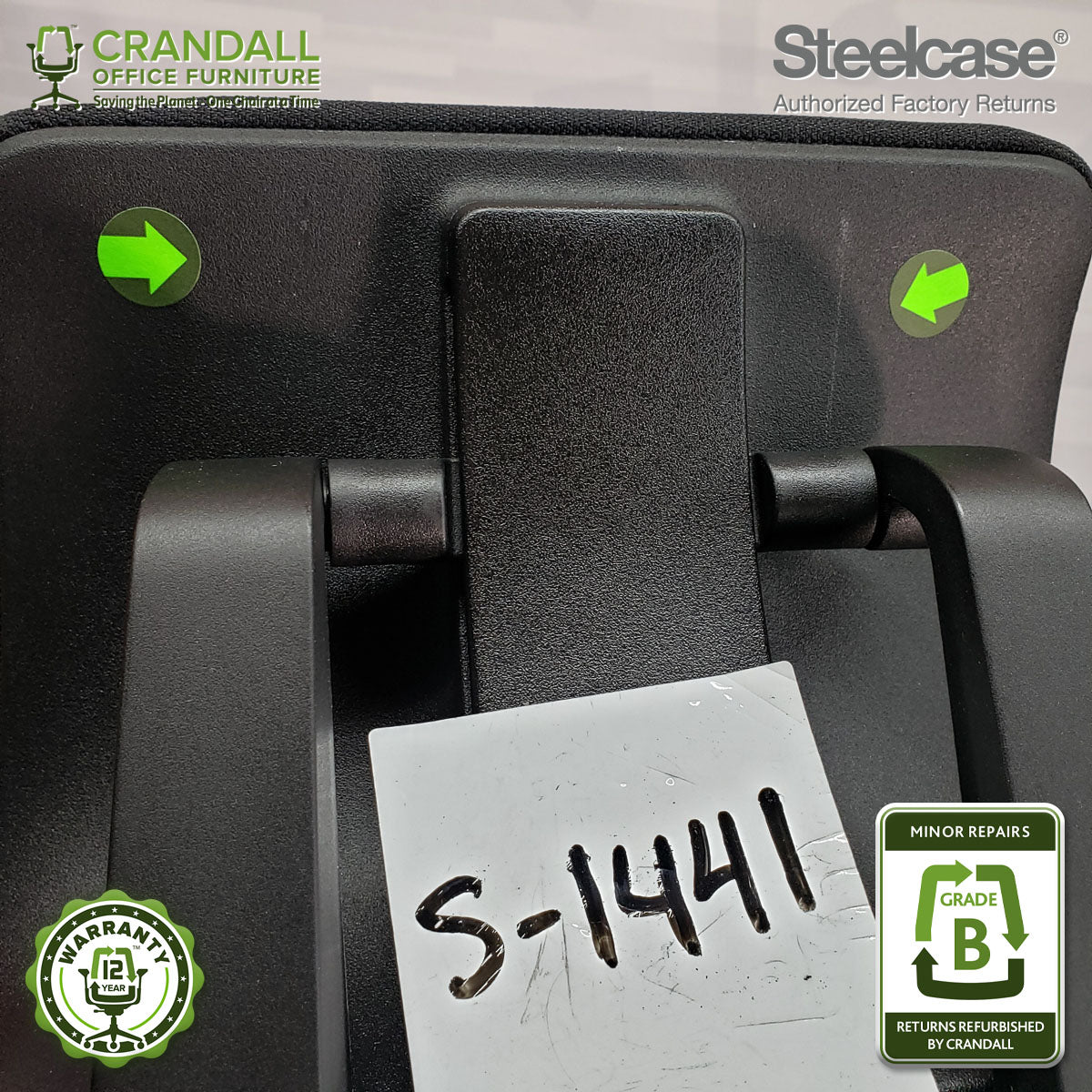 S-1441 - Steelcase Gesture with Headrest- Grade B