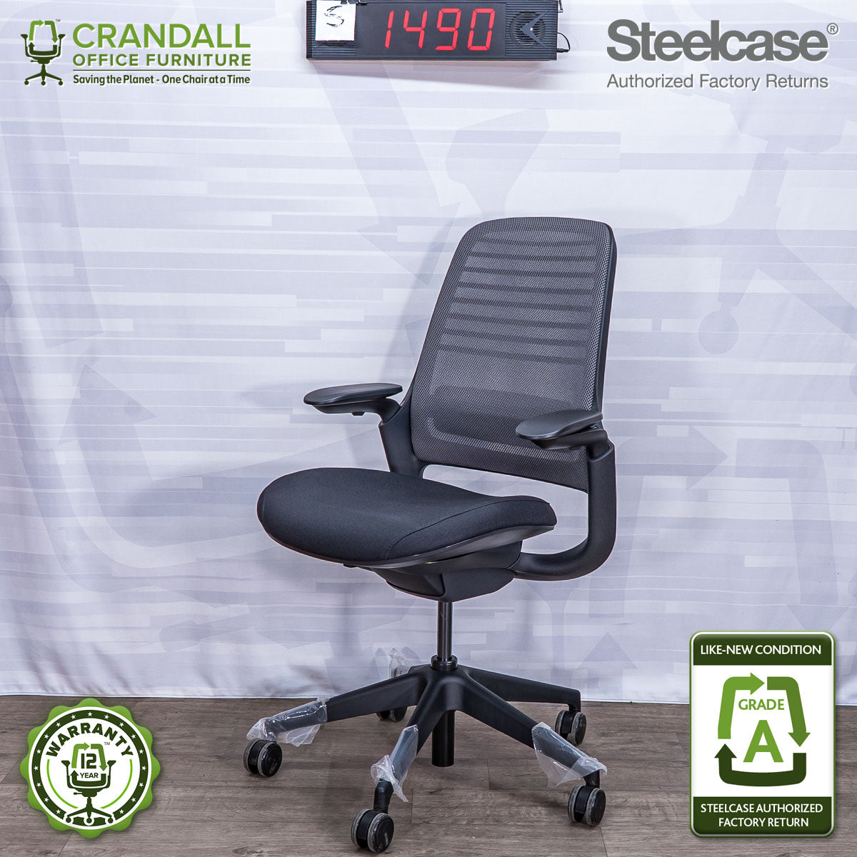 S-1490 - Steelcase Series 1 - Grade A – Crandall Office Furniture